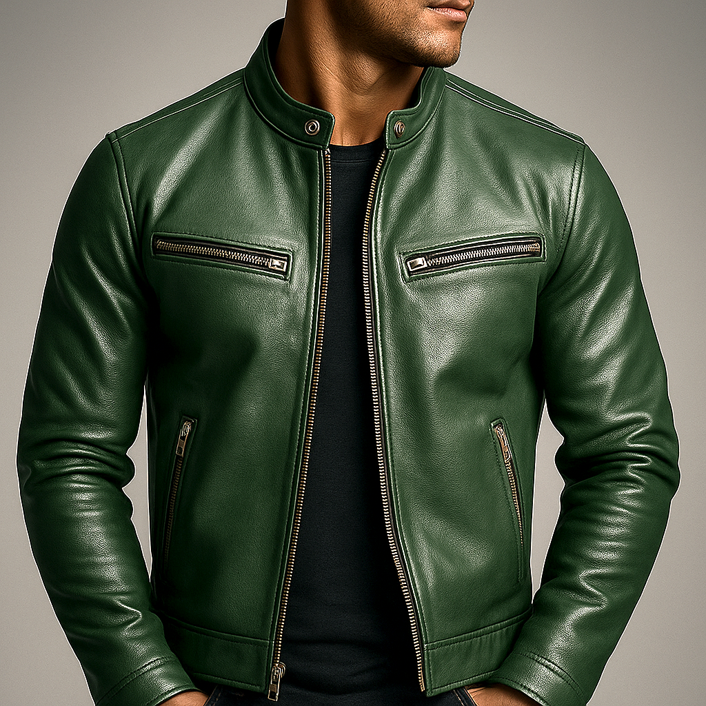 Guido | Veste en cuir vintage