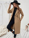 Manteau classique en drap de laine