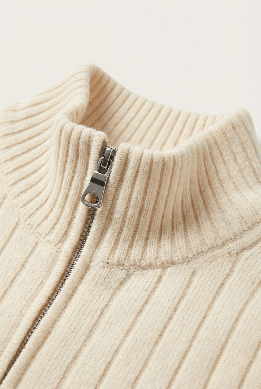 Gilet côtelé Léon beige