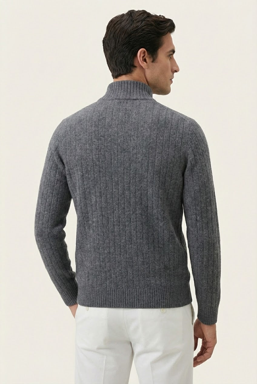 Gilet côtelé Léon gris