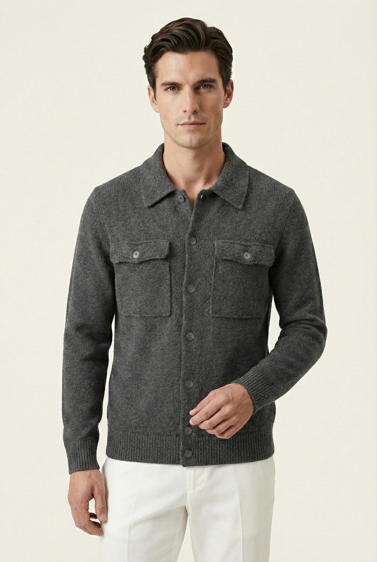 Gilet en maille Santio gris
