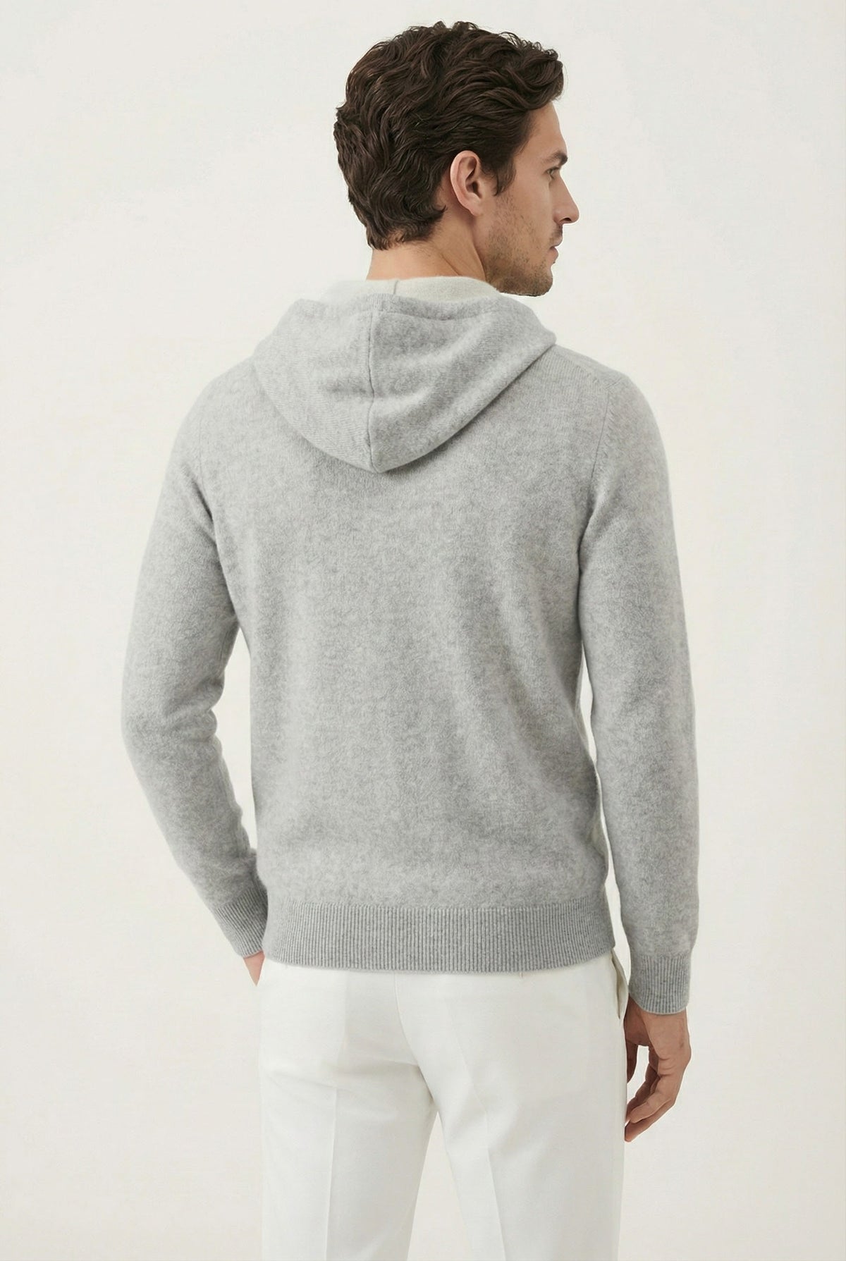 Veste zippée Santo gris clair