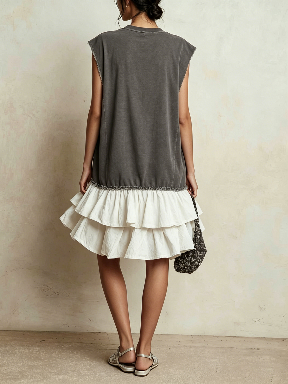 Ilaria | Robe casual color block ample, style vacances