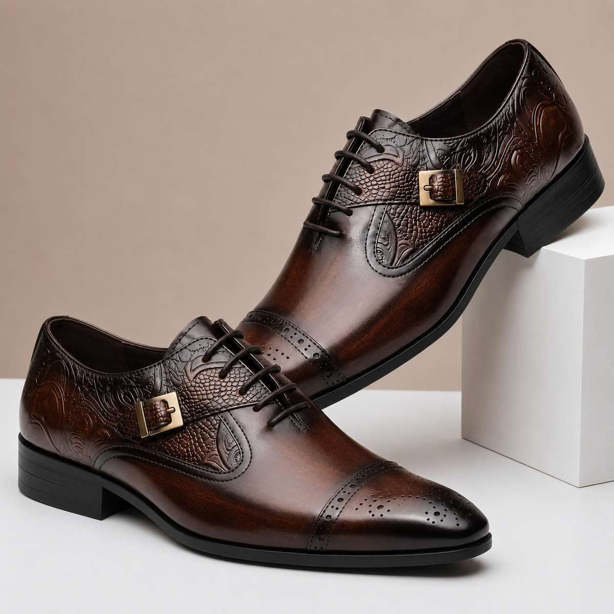 Chaussures Habillées Valerio en Cuir Véritable