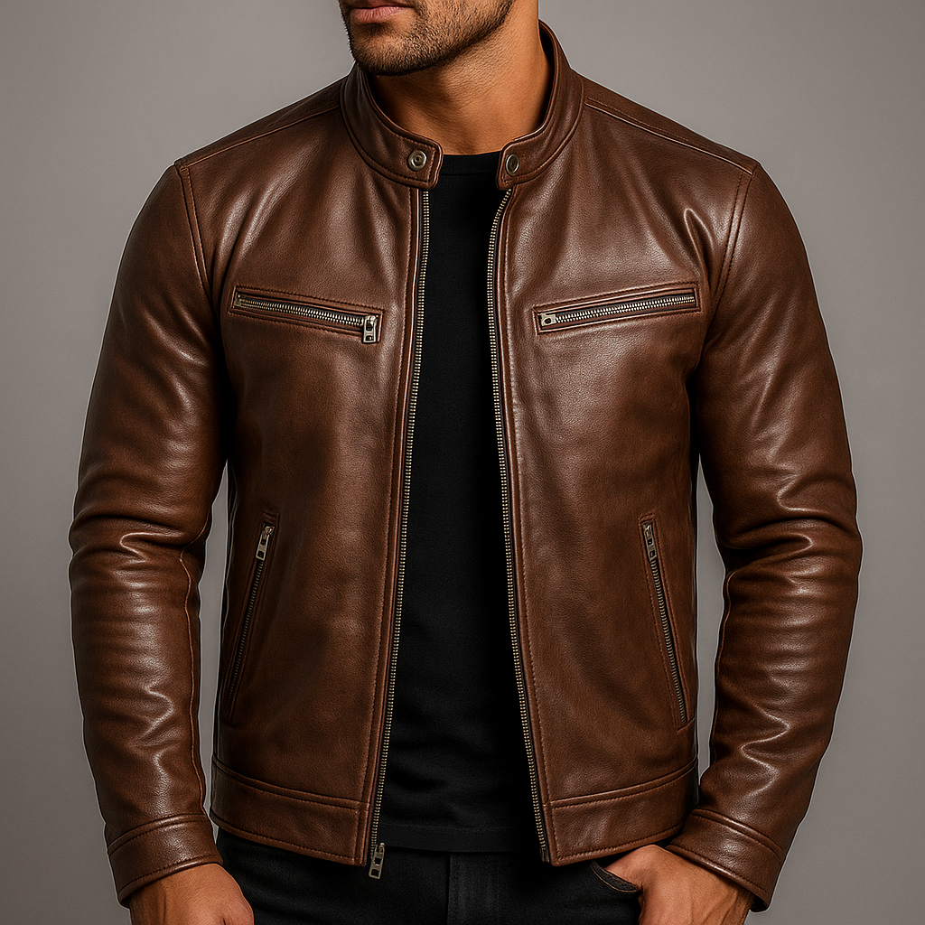 Guido | Veste en cuir vintage
