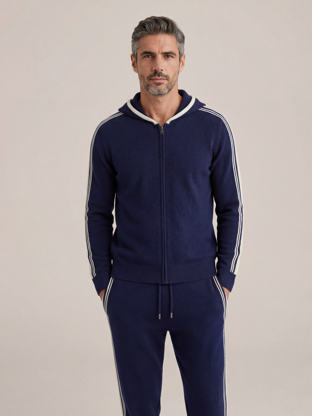 Ensemble Signature Sion bleu marine