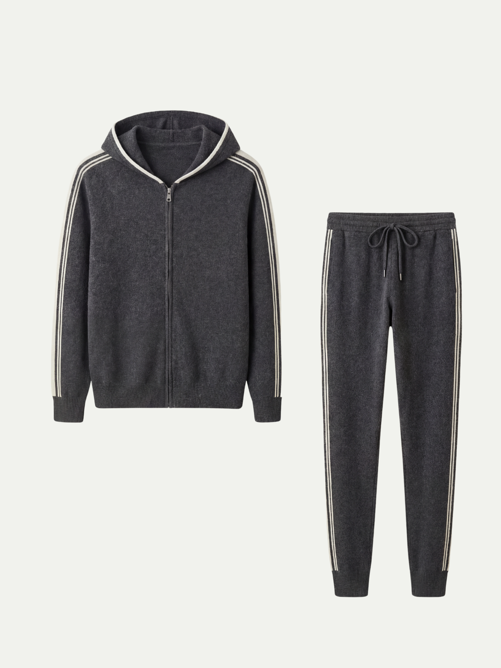 Ensemble Signature gris foncé à capuche