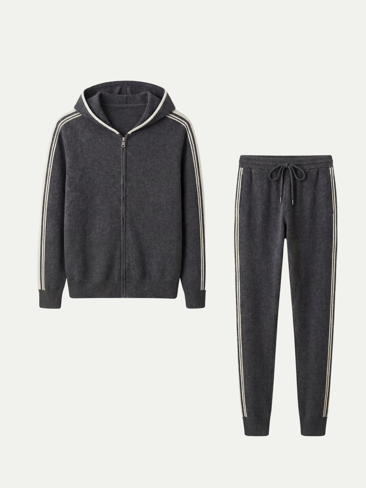 Ensemble Signature gris foncé à capuche