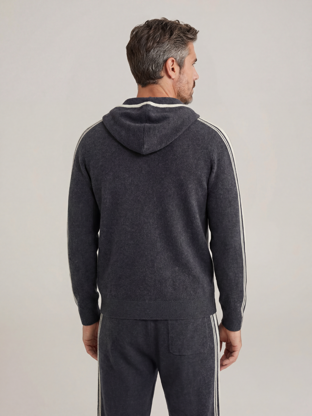 Ensemble Signature gris foncé à capuche