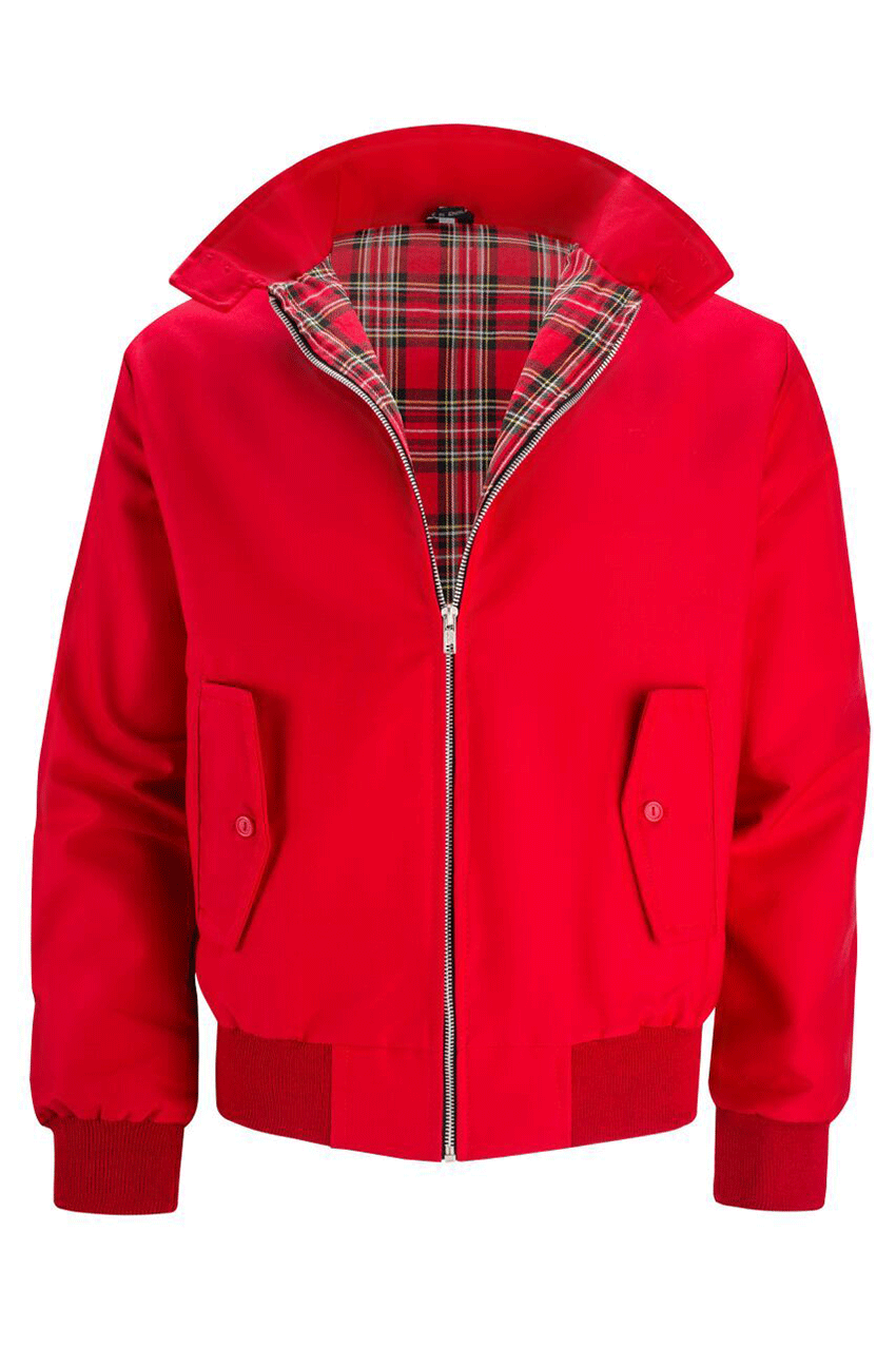 Harryson | Veste Harrington à doublure tartan