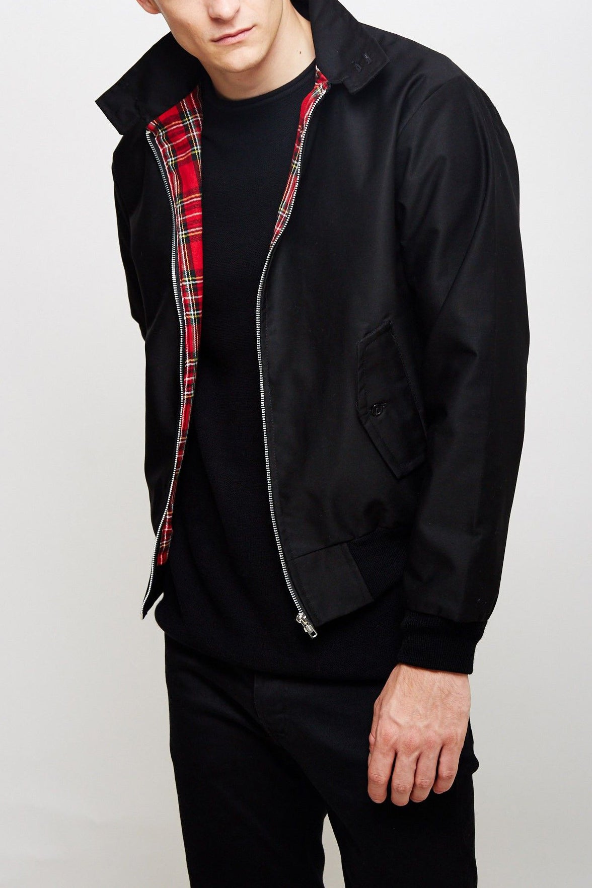 Harryson | Veste Harrington à doublure tartan