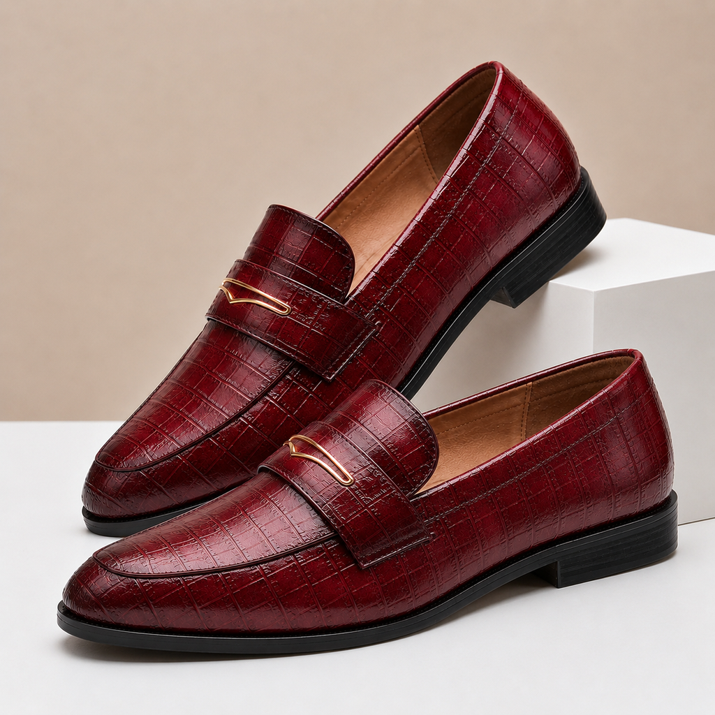 Mocassins Vincetto en Cuir Texturé