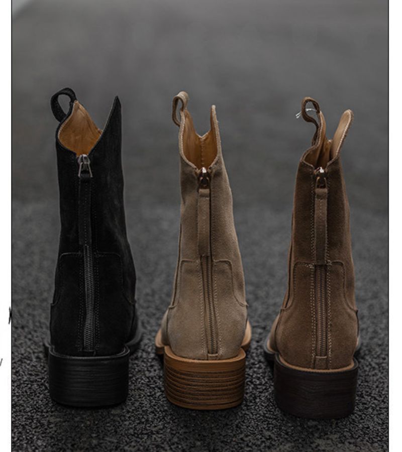 Rodeo | Bottines 100 % cuir velours et semelle en tendon de bœuf