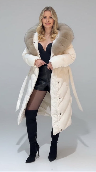 AURELIA™ | MANTEAU LONG À FOURRURE