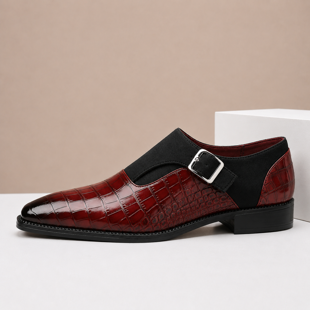 Chaussures Monk Strap Valerico en Cuir Véritable