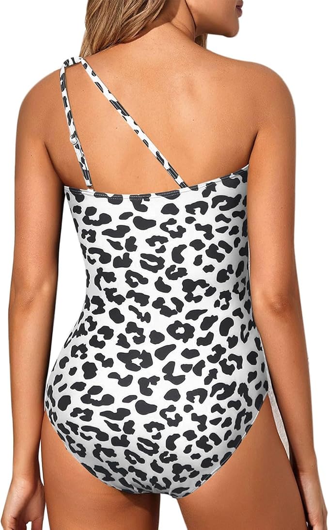 Maillot de bain asymétrique imprimé
