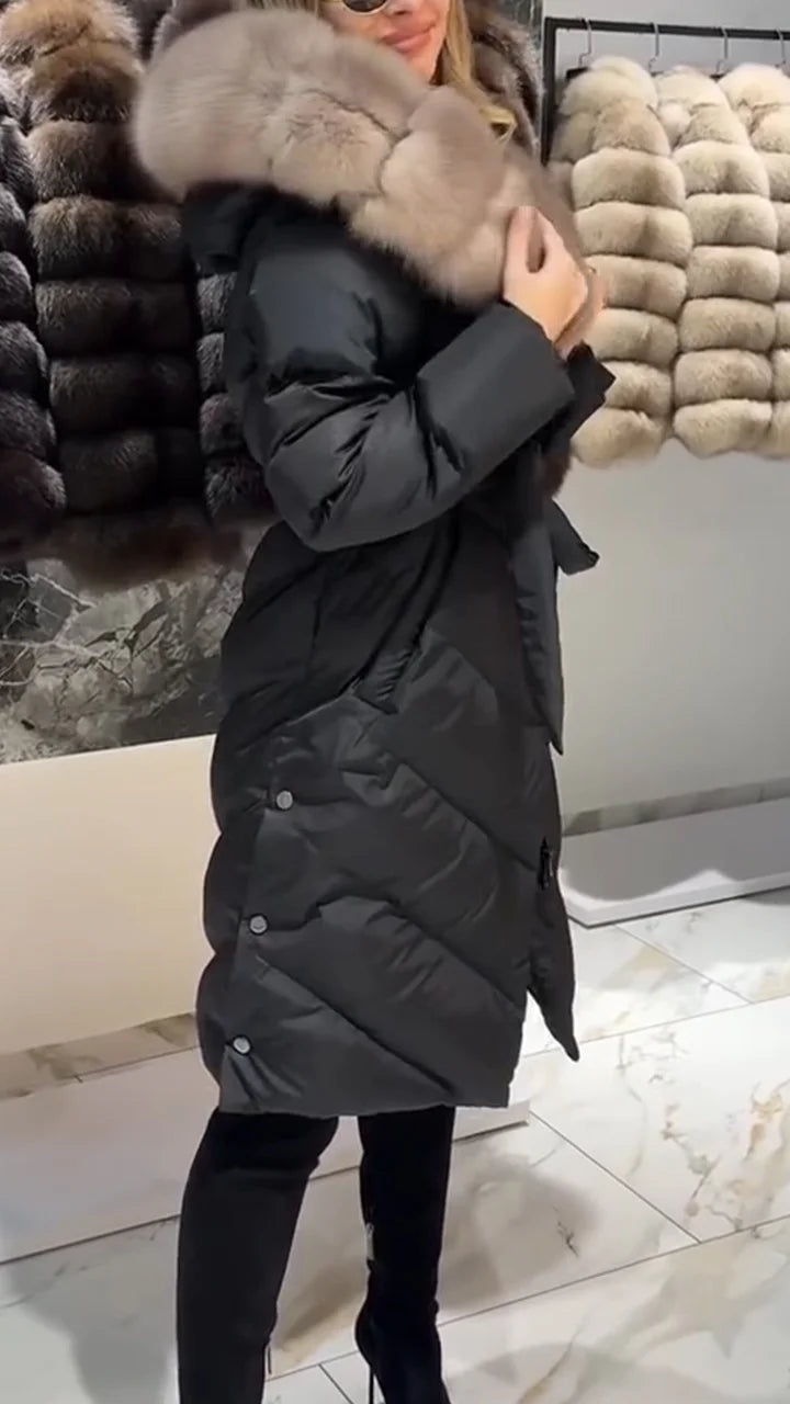 AURELIA™ | MANTEAU LONG À FOURRURE