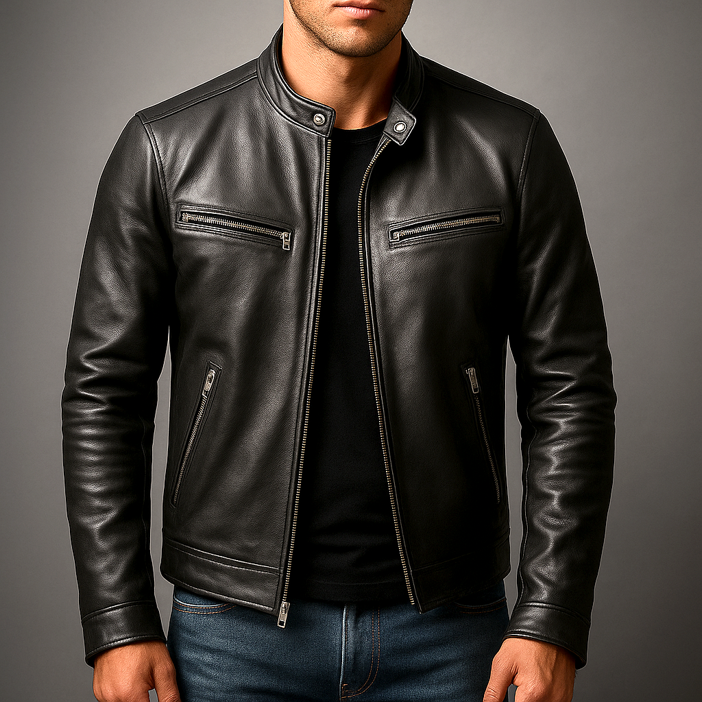 Guido | Veste en cuir vintage