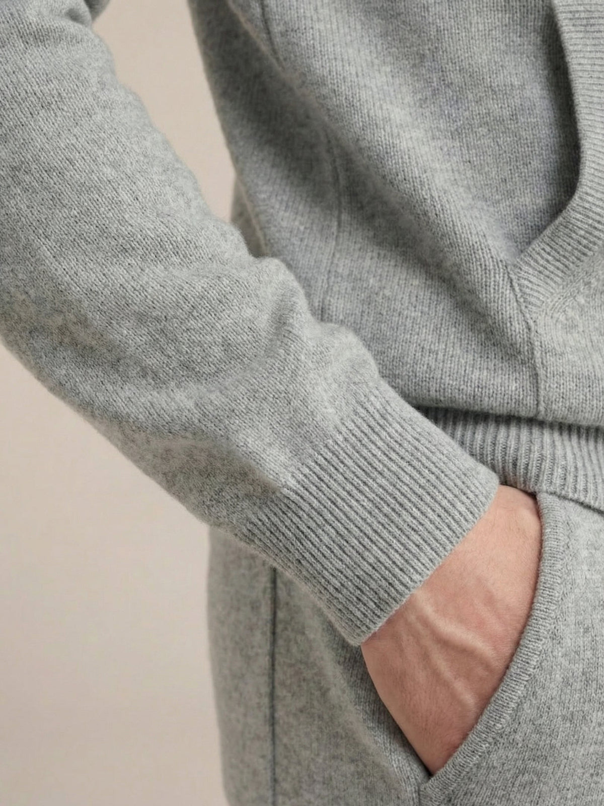 Ensemble Signature gris clair à capuche