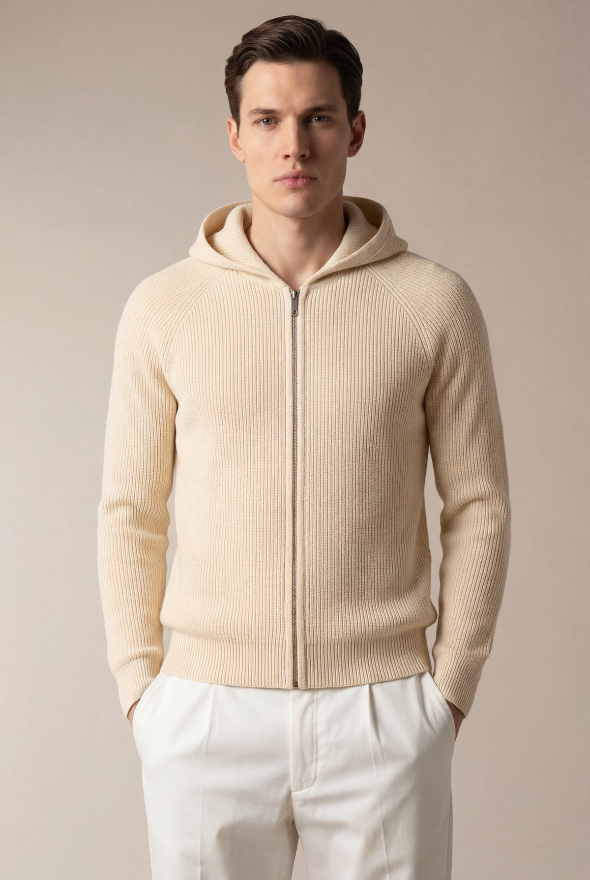 Veste zippée Siro Voyager beige