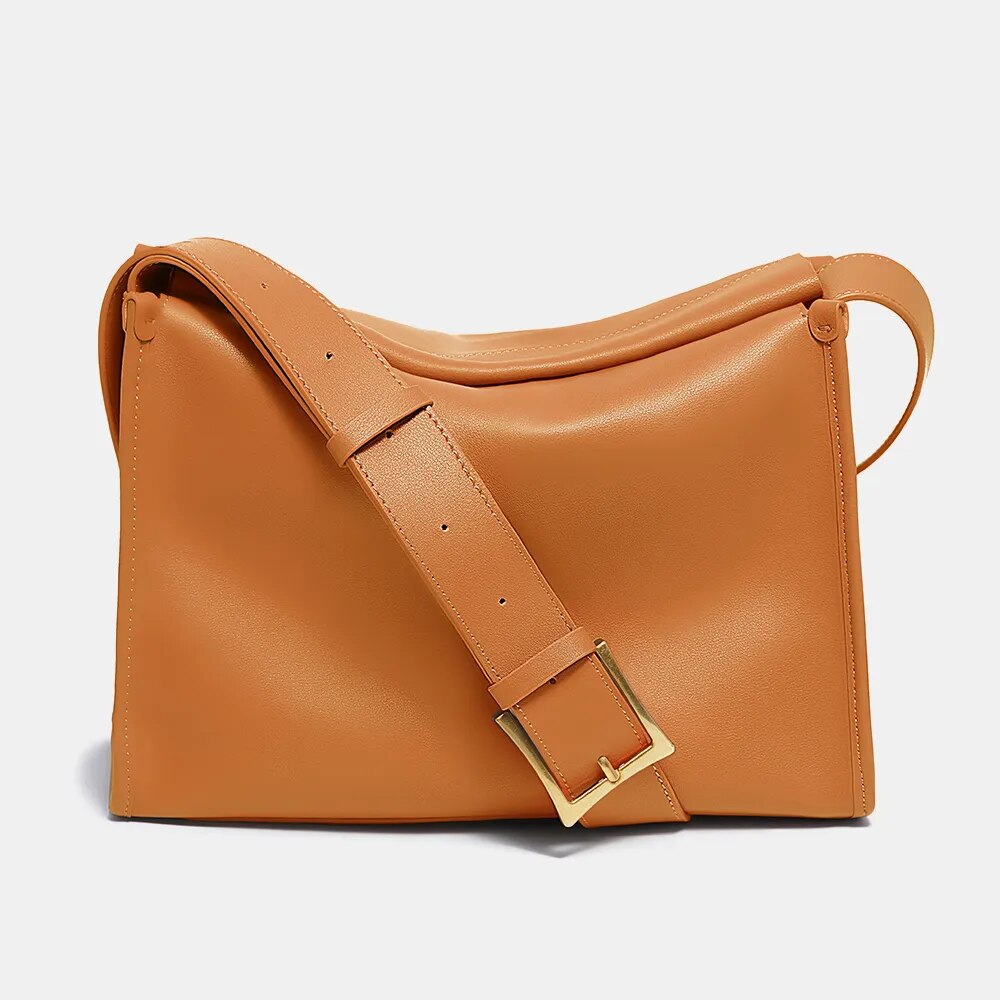 Sac bandoulière en cuir véritable Naomi