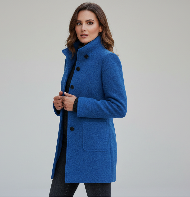 MANTEAU LONG EN LAINE PREMIUM
