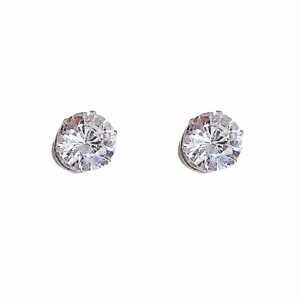 Casilda - Boucles d'Oreilles à Clip Chic en Or Blanc