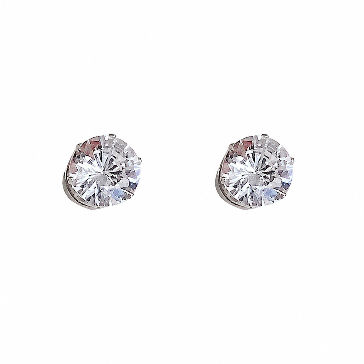 Casilda - Boucles d'Oreilles à Clip Chic en Or Blanc