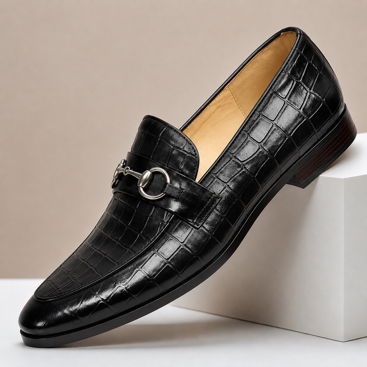 Mocassins Gaspari en Cuir Embossé