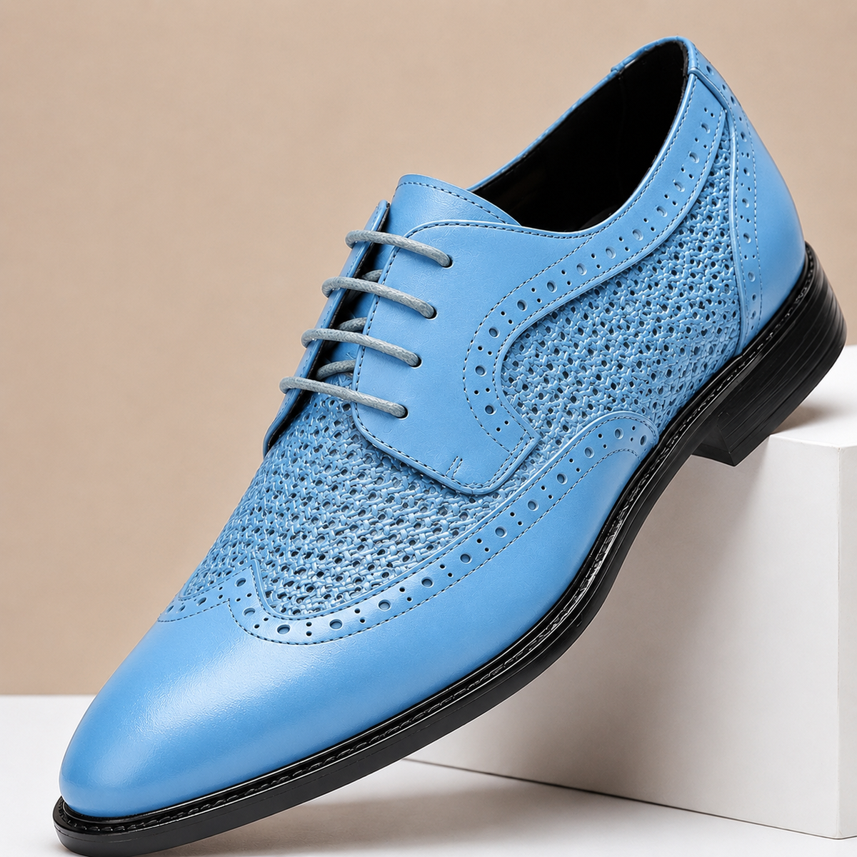 Chaussures Brogue Lucerra en Cuir Pleine Fleur