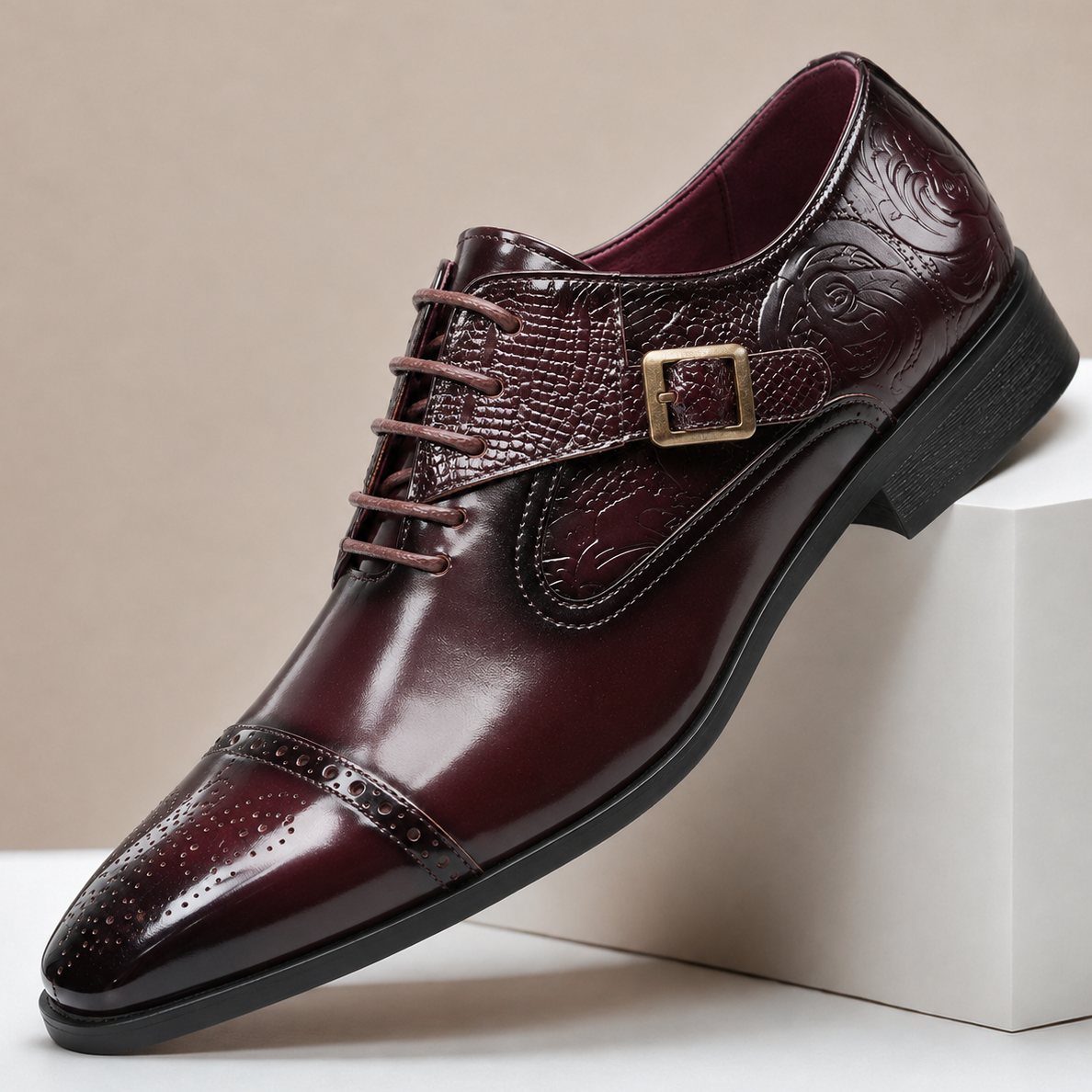 Chaussures Habillées Valerio en Cuir Véritable
