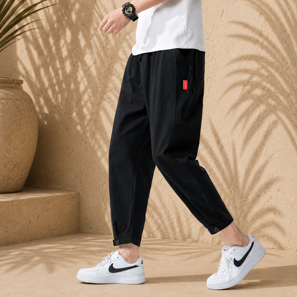 Theo – Pantalon ajusté en coton