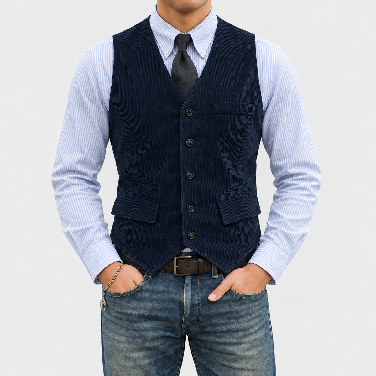 Tommy | Ensemble 2 Pièces : Blazer et Gilet en Velours