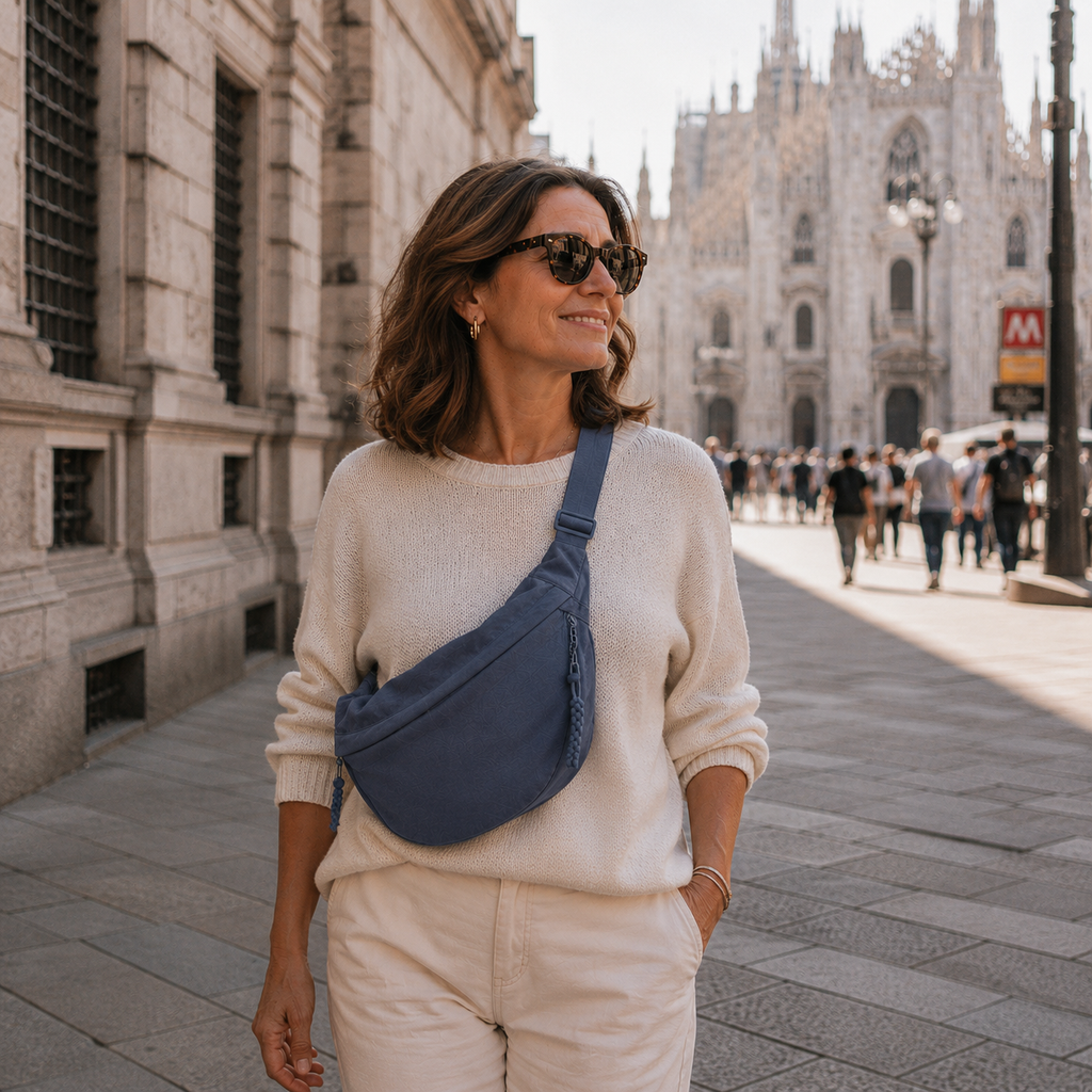 Mara | Schultertasche Blau