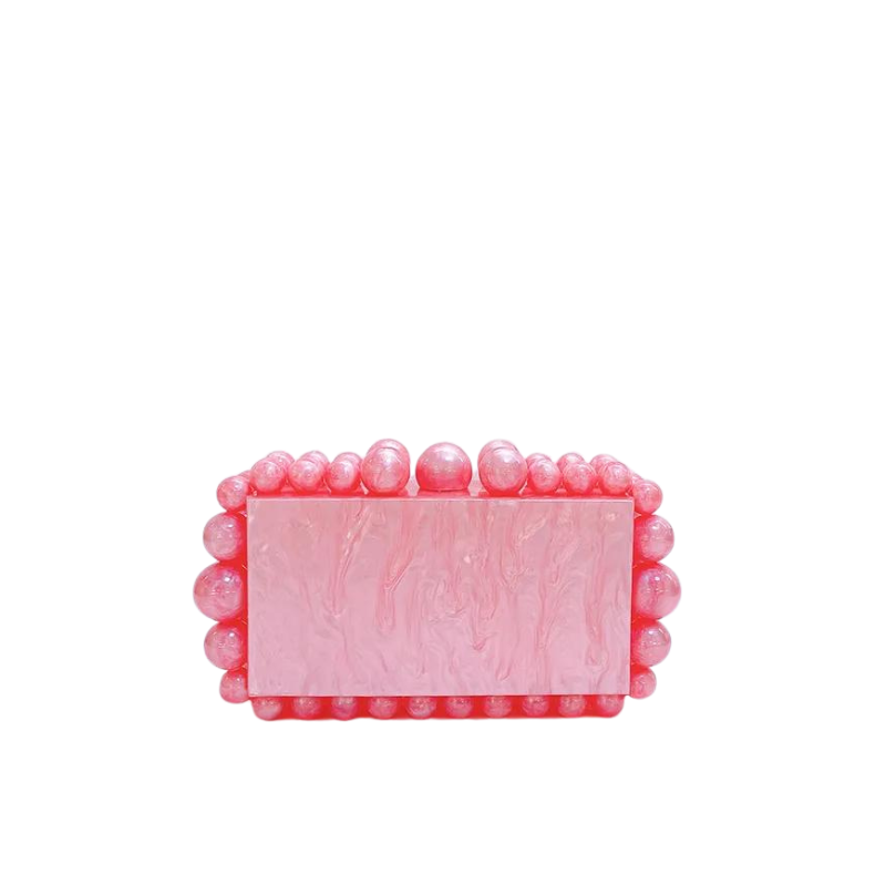 Pochette en acrylique marbré