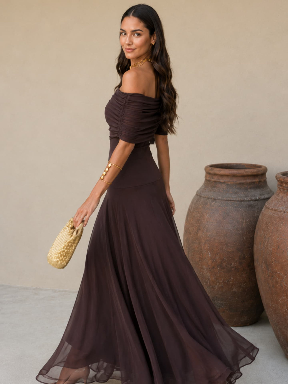 Robe Toledo marron