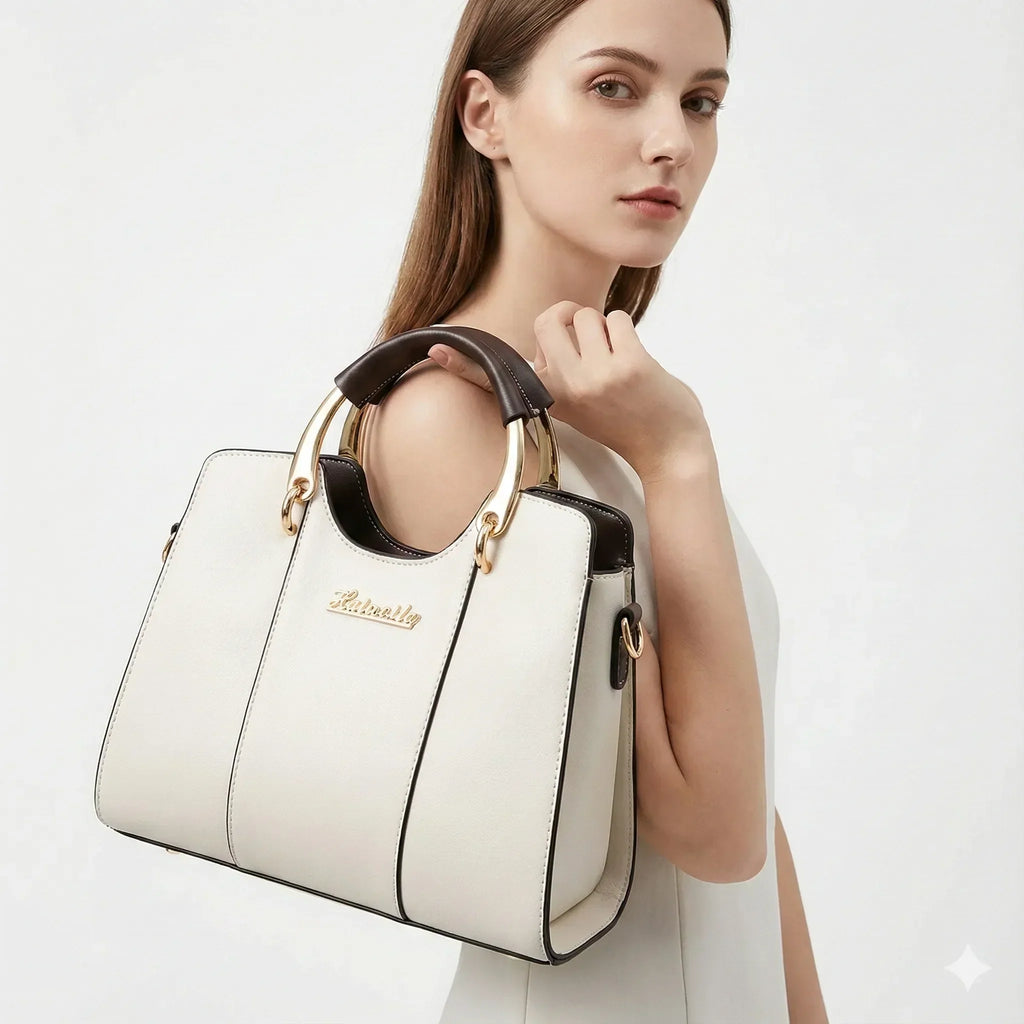 Sac bandoulière luxueux pour femme en cuir - Atena