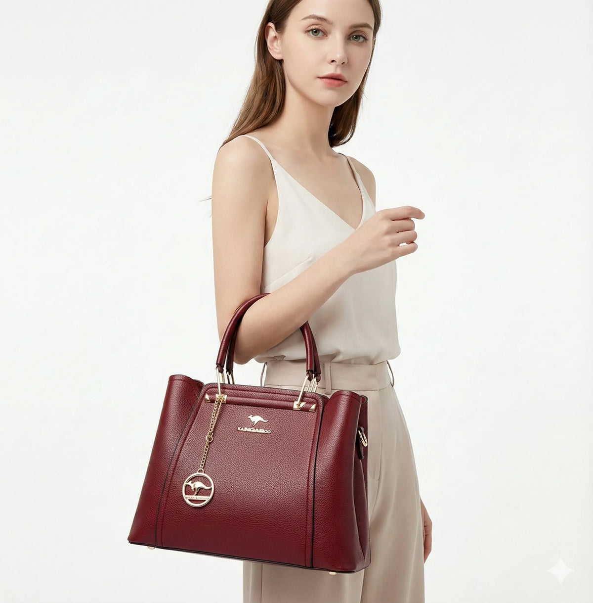 Sac bandoulière luxueux en cuir - Style Couer