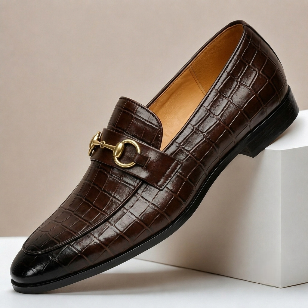 Mocassins Gaspari en Cuir Embossé