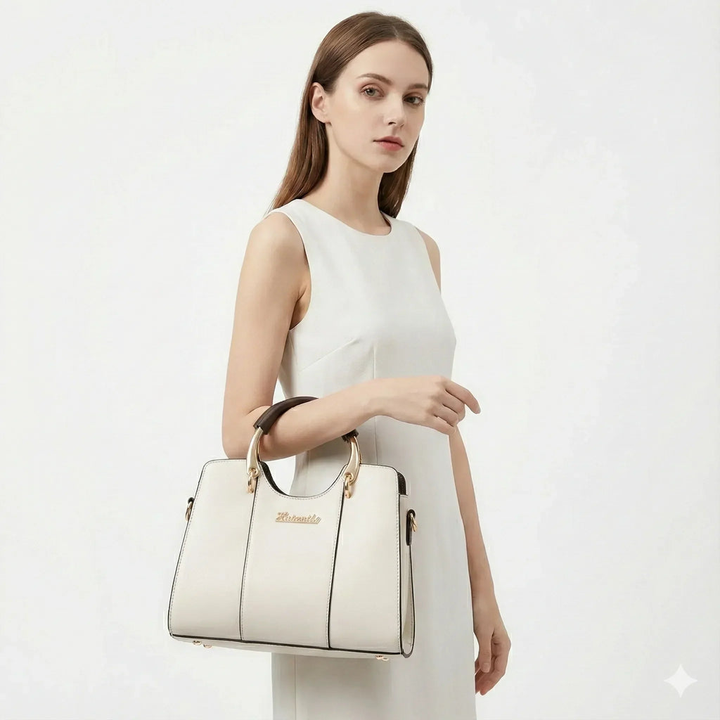 Sac bandoulière luxueux pour femme en cuir - Atena