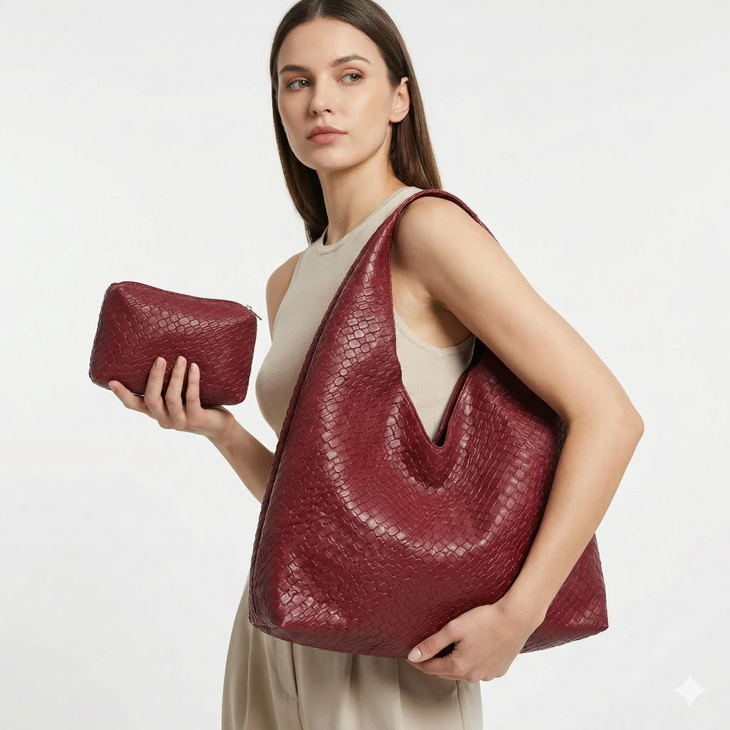 Sac et portefeuille en cuir - Noelle