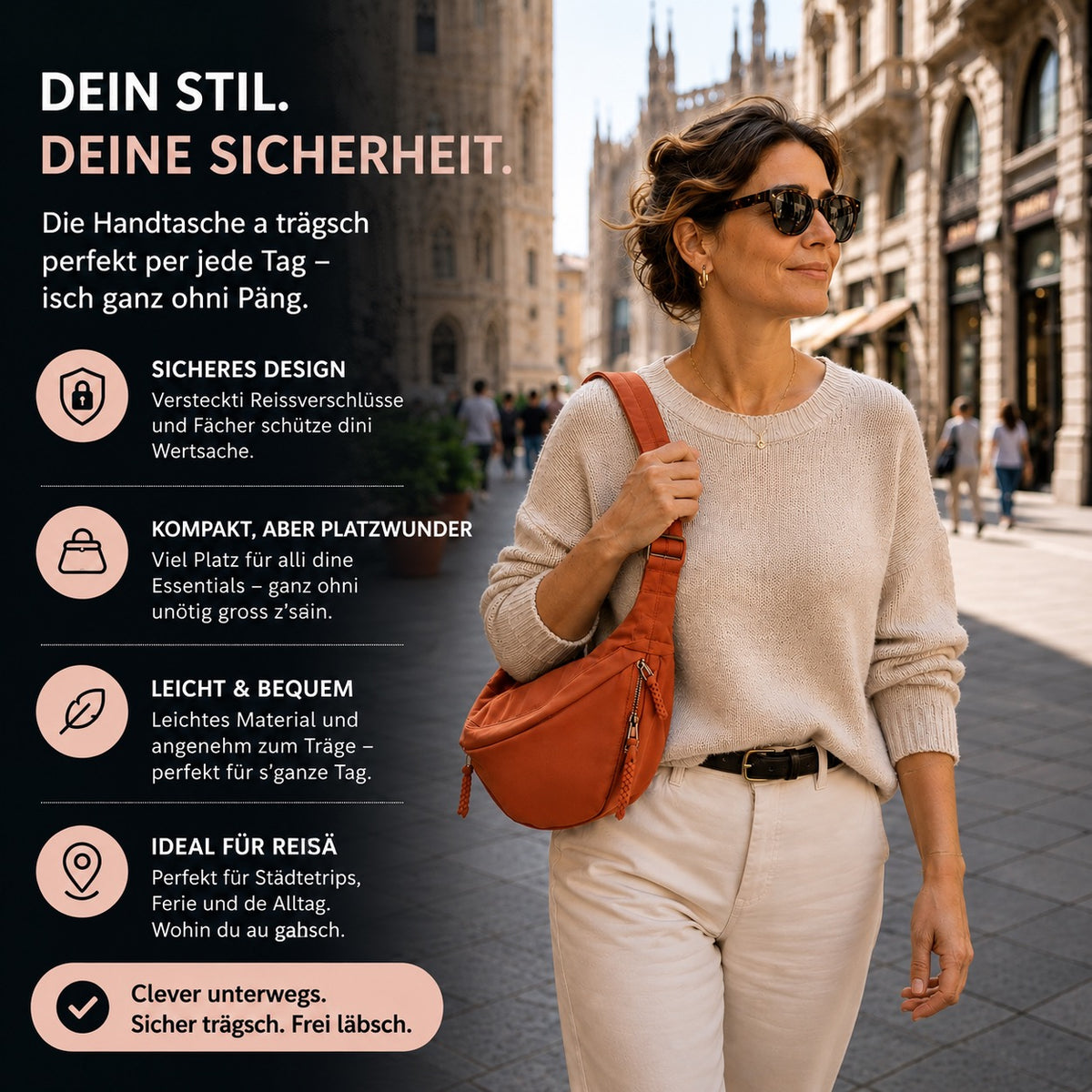 Gioia | Sac bandoulière orange