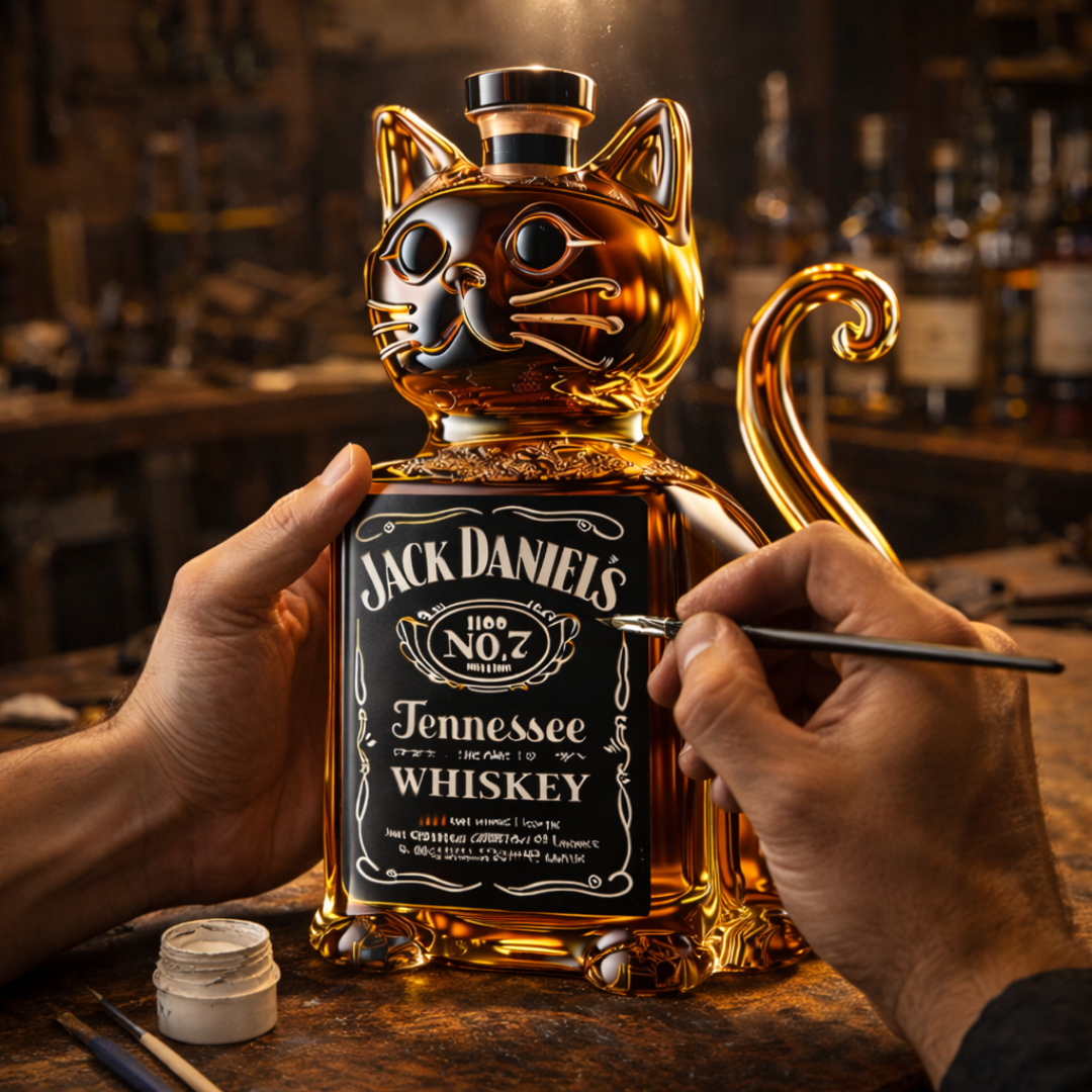 Carafe à whisky - Édition Féline