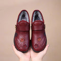 Pilar™ | Chaussures orthopédiques fourrées à fleurs brodées