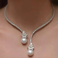 Valentina - Collier Élégant avec Perles en Argent Sterling
