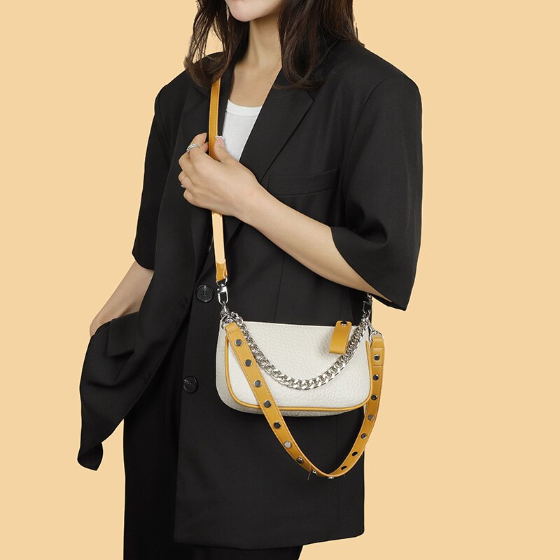 Petit sac bandoulière en cuir Lara