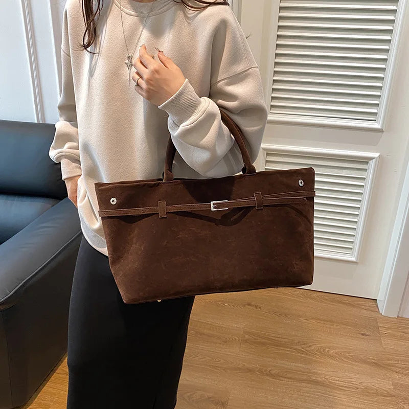 Cabas en daim pour femme - Esmé