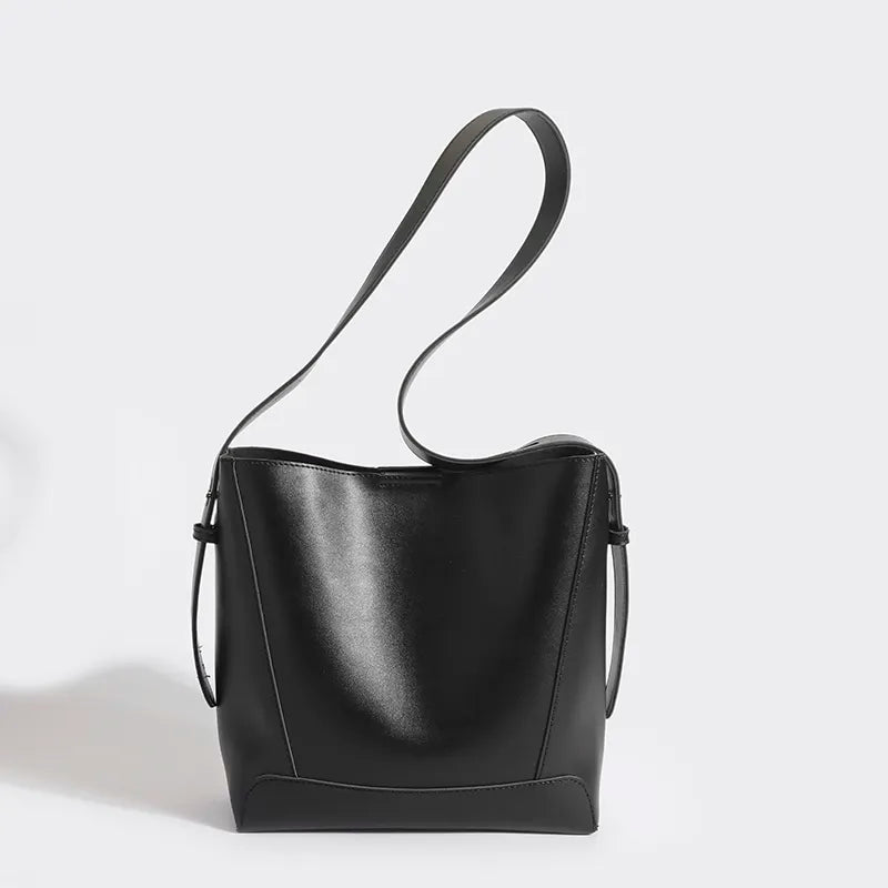 Sac bandoulière en cuir véritable - Avery
