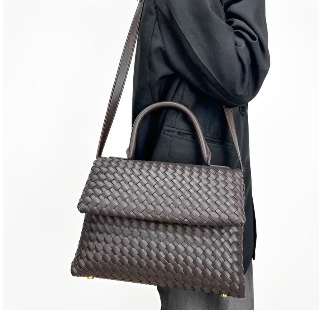 Débora Woven Leather Bag