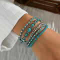 Diane | Ensemble de bracelets turquoise